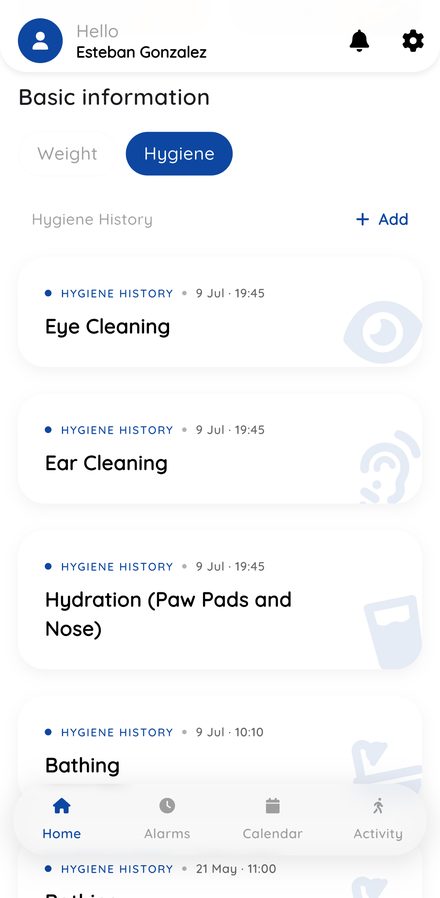 Hygiene screen in Dogsly